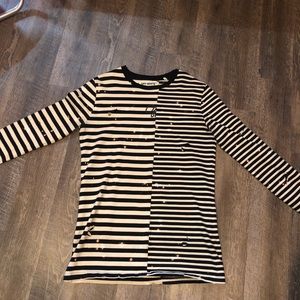 Off white striped long sleeve